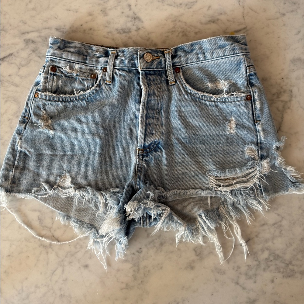 Agolde denim shorts 
size 25